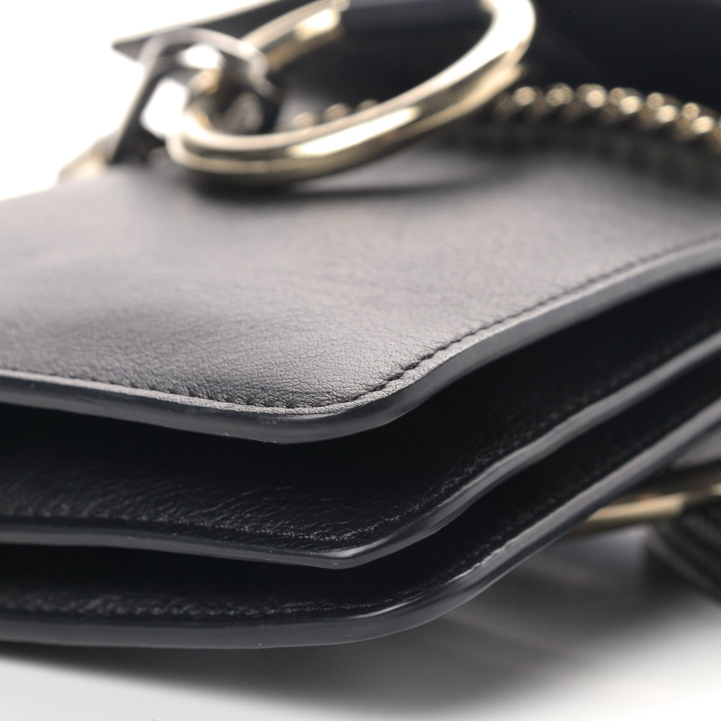 Suede Calfskin Mini Faye Bracelet Bag Black