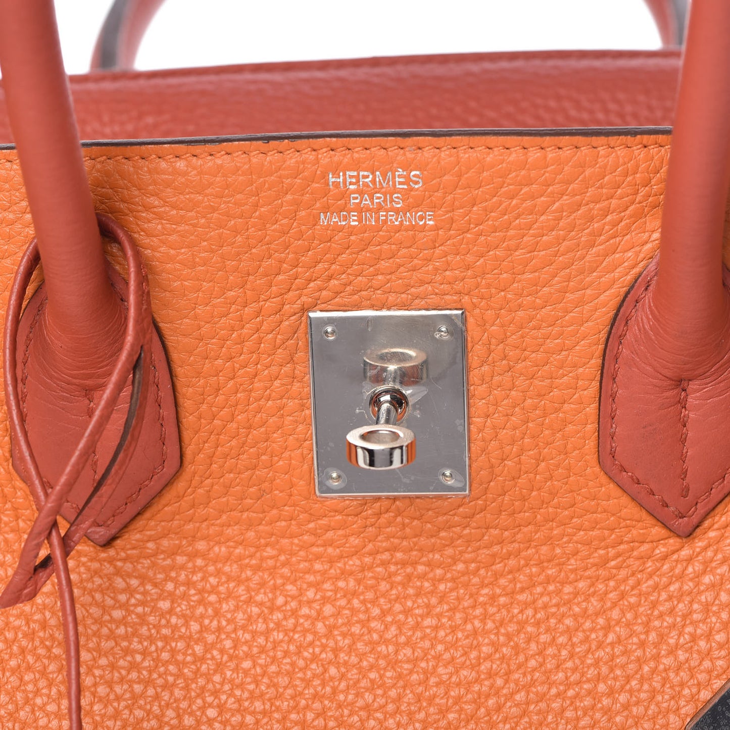 Taurillon Clemence Arlequin Birkin 35 Orange Sanguine Gold Bleu Lin Bleu Hydra Etain