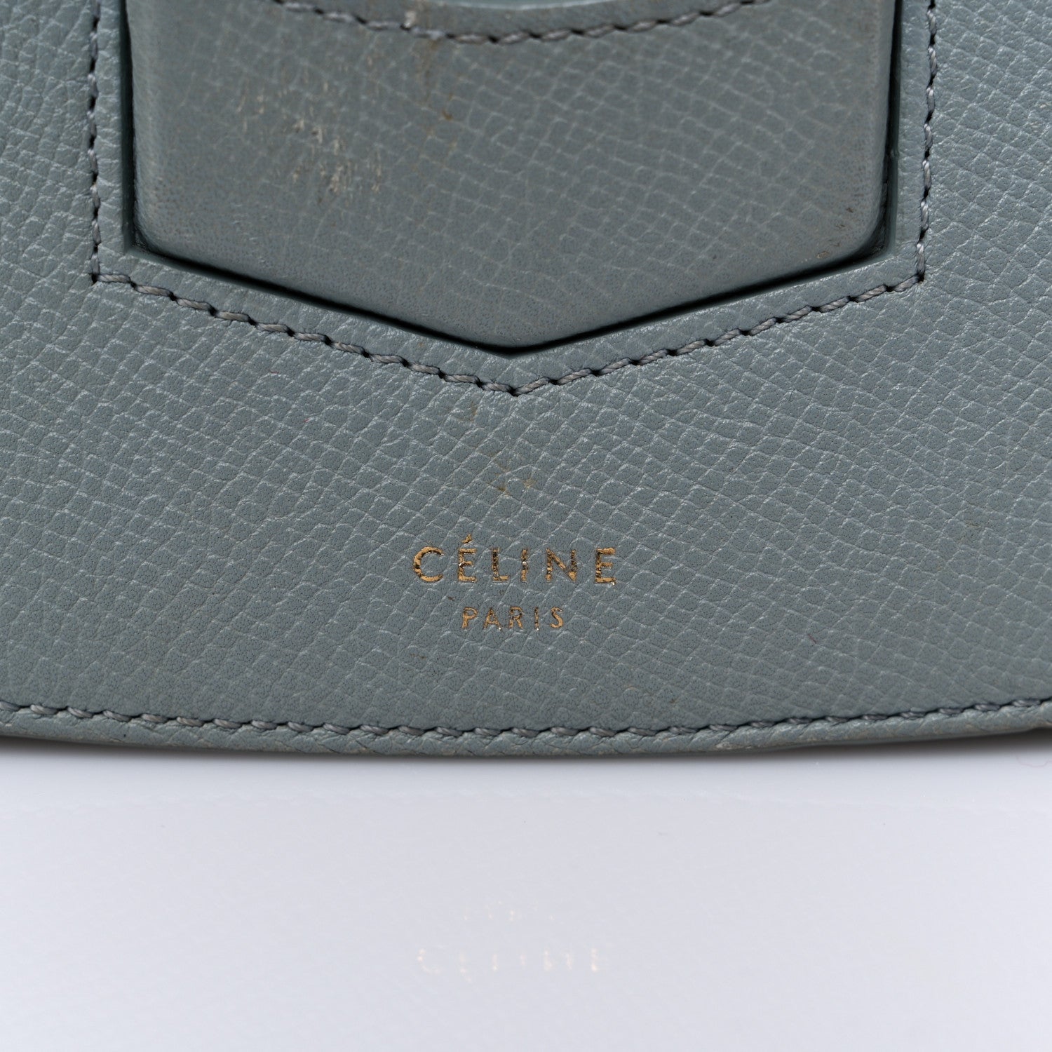 Celine Grained Calfskin Compact Trotteur Cloud 5 of 21