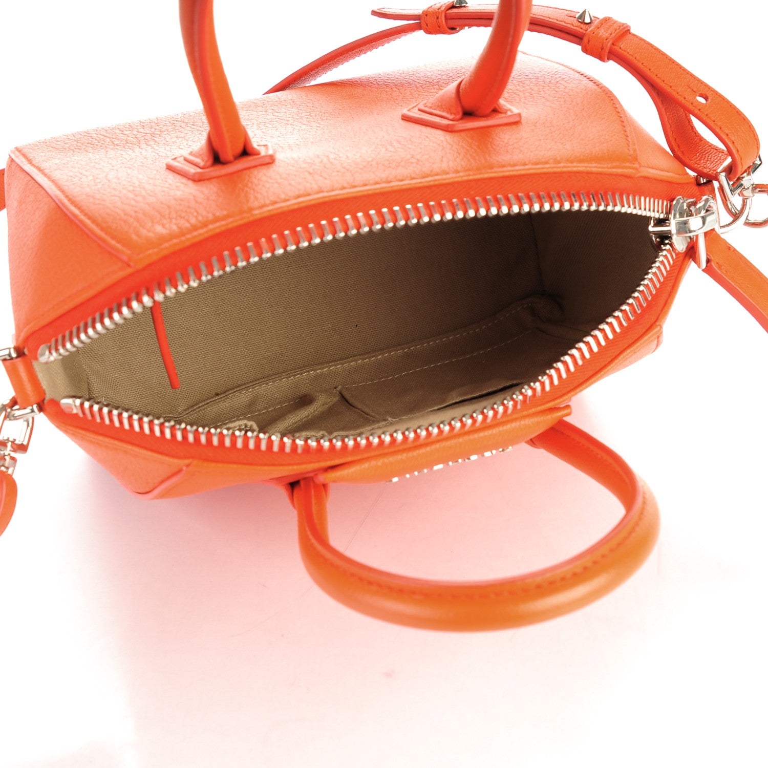 Givenchy Sugar Goatskin Mini Antigona Burnt Orange 5 of 7