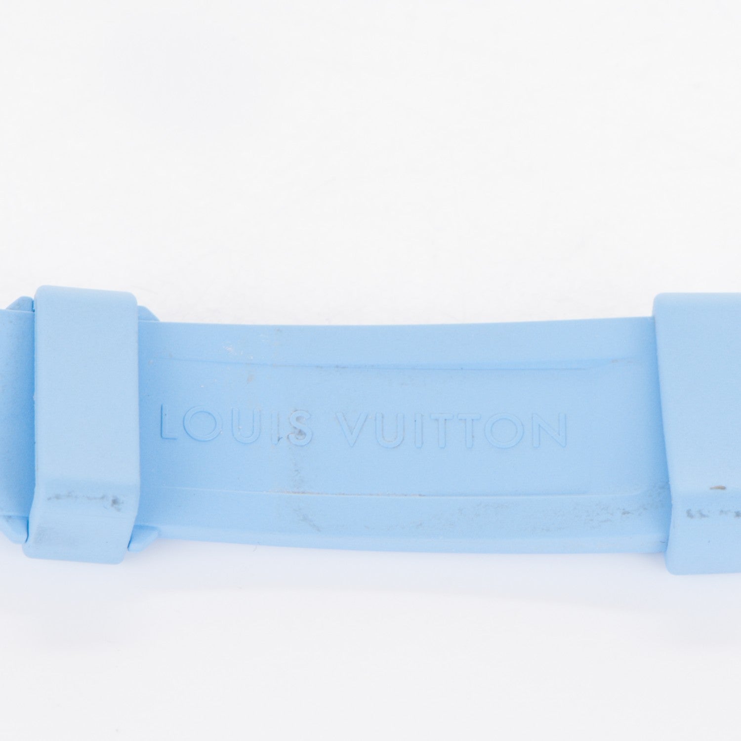 Louis Vuitton Rubber Monogram Tambour 10mm Watch Strap Blue 4 of 4