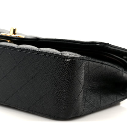 Chanel Caviar Quilted Medium Double Flap Black 11 of 12