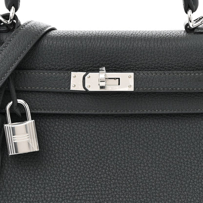 Hermes Togo Kelly Retourne 25 Vert Fonce 8 of 11