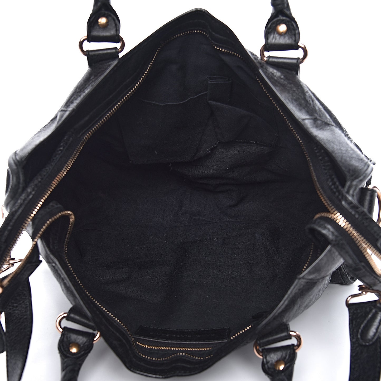 Agneau Giant 12 Rose Gold Hardware City Black
