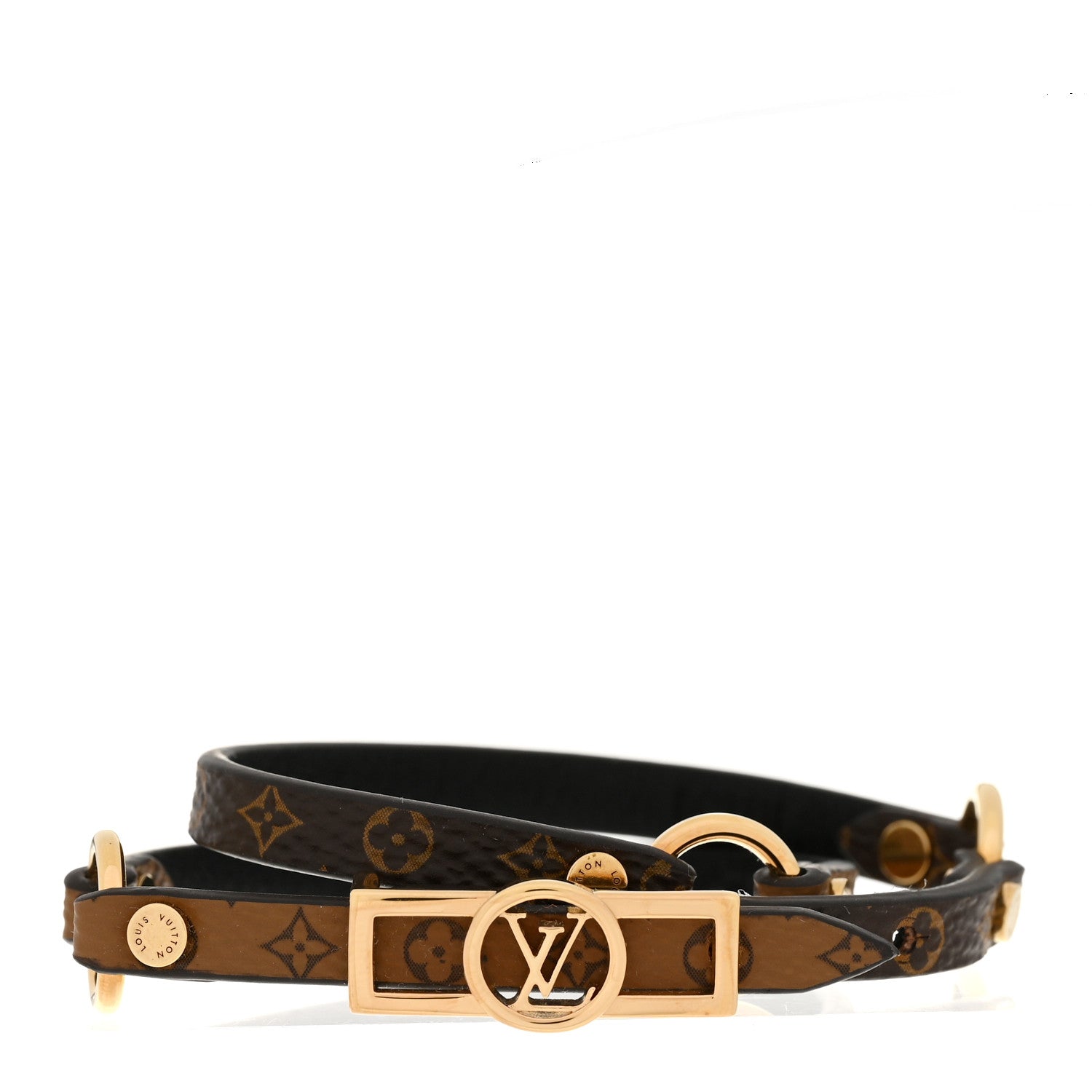 Louis Vuitton Reverse Monogram Dauphine Double Tour Bracelet 17 1 of 5