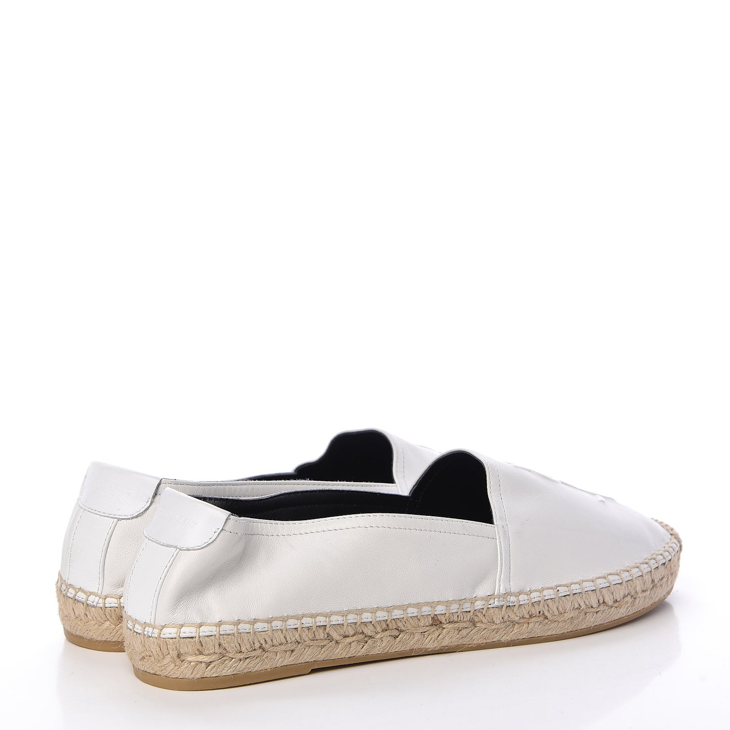 Lambskin Monogram Espadrilles 39.5 White