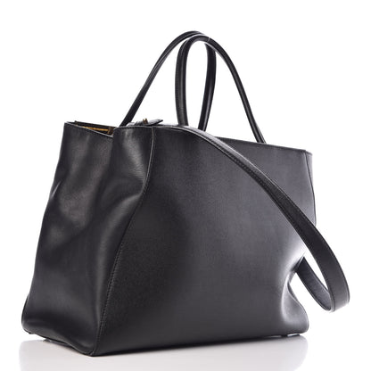 Fendi Vitello Elite Regular 2Jours Tote Black 4 of 13