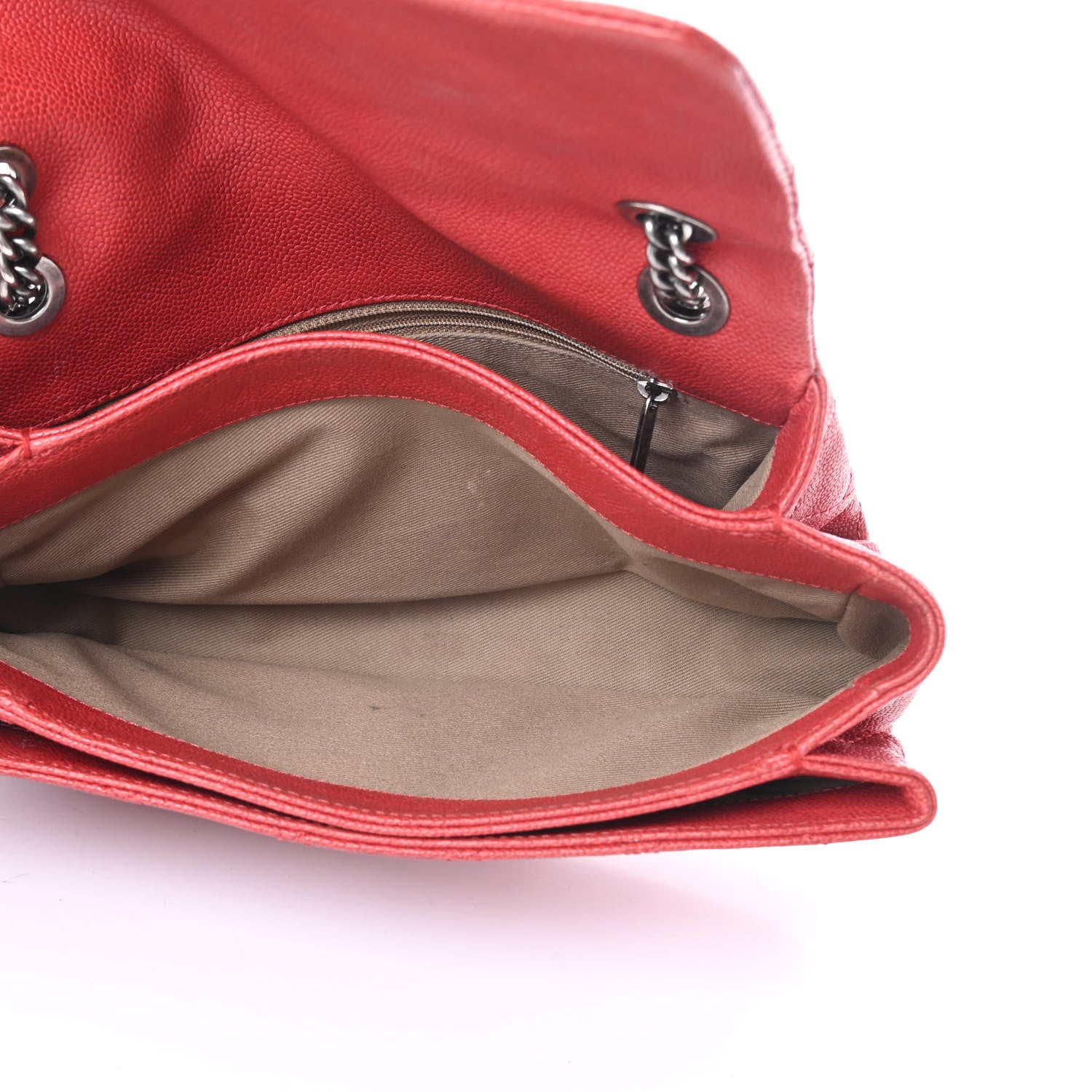 Chanel Caviar Quilted Medium Simply CC Flap Red 6 of 21