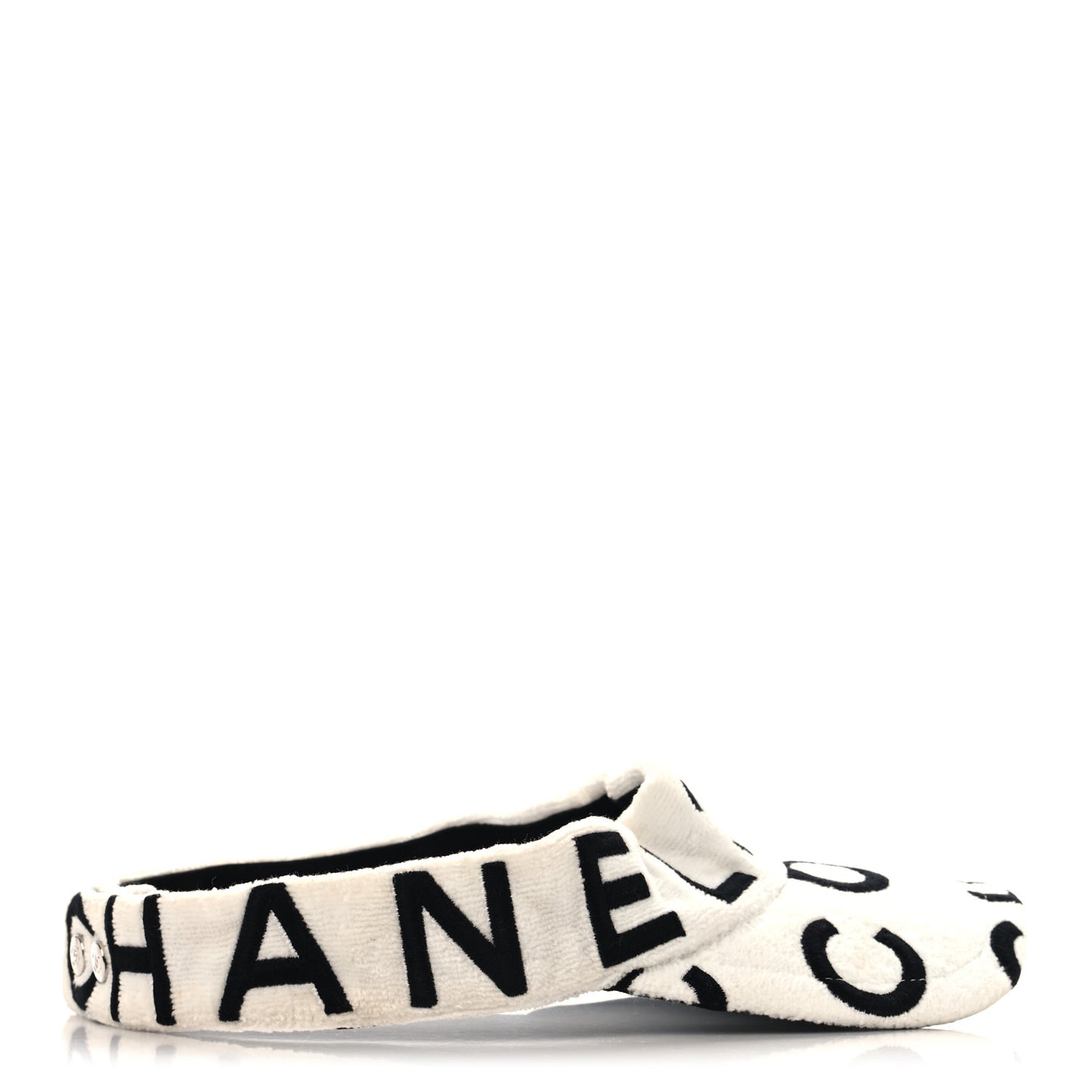 Terry Cotton Logo CC Visor  Ecru White