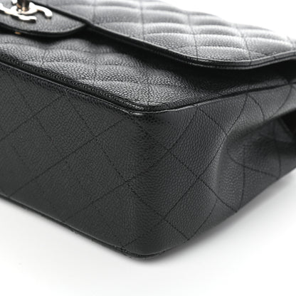 Chanel Caviar Quilted Jumbo Double Flap Black 10 of 10