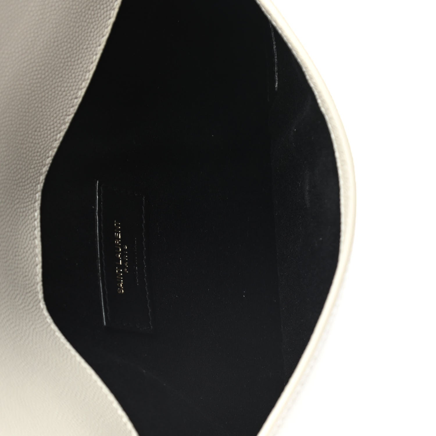 Saint Laurent Grain De Poudre Uptown Pouch Granite 5 of 9