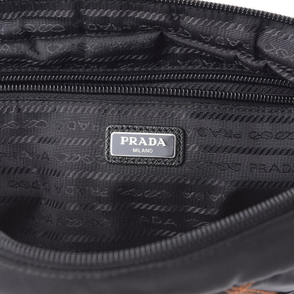 Prada Tessuto Nylon Impunturato Pochette Black 6 of 8