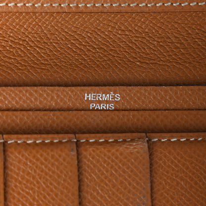 Hermes Epsom Bearn Gusset Wallet Gold 6 of 15