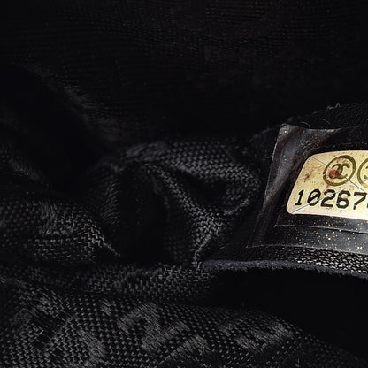 Chanel Glazed Crackled Calfskin Quilted Mademoiselle Flap Black 7 of 10