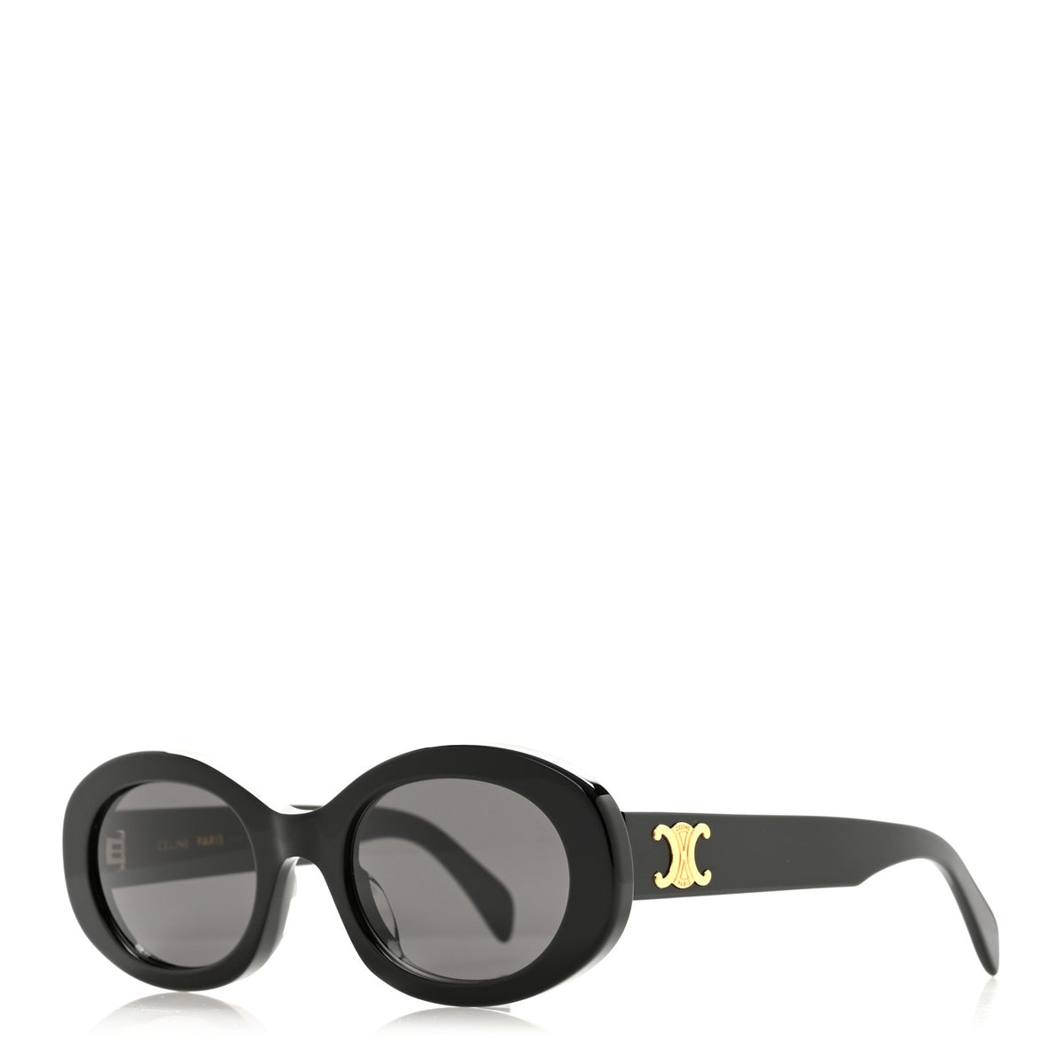 Celine Acetate Triomphe 01 Sunglasses CL 40194U Black 1 of 6