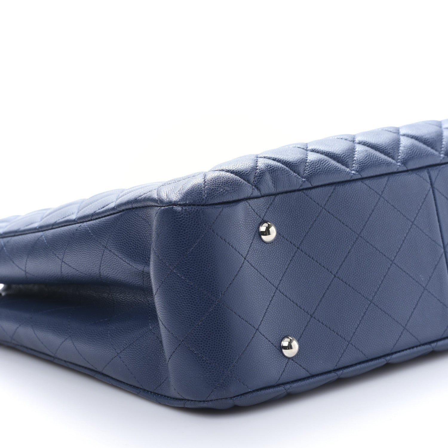 Chanel Caviar Quilted Large Classic Shopping Tote Blue 8 of 9