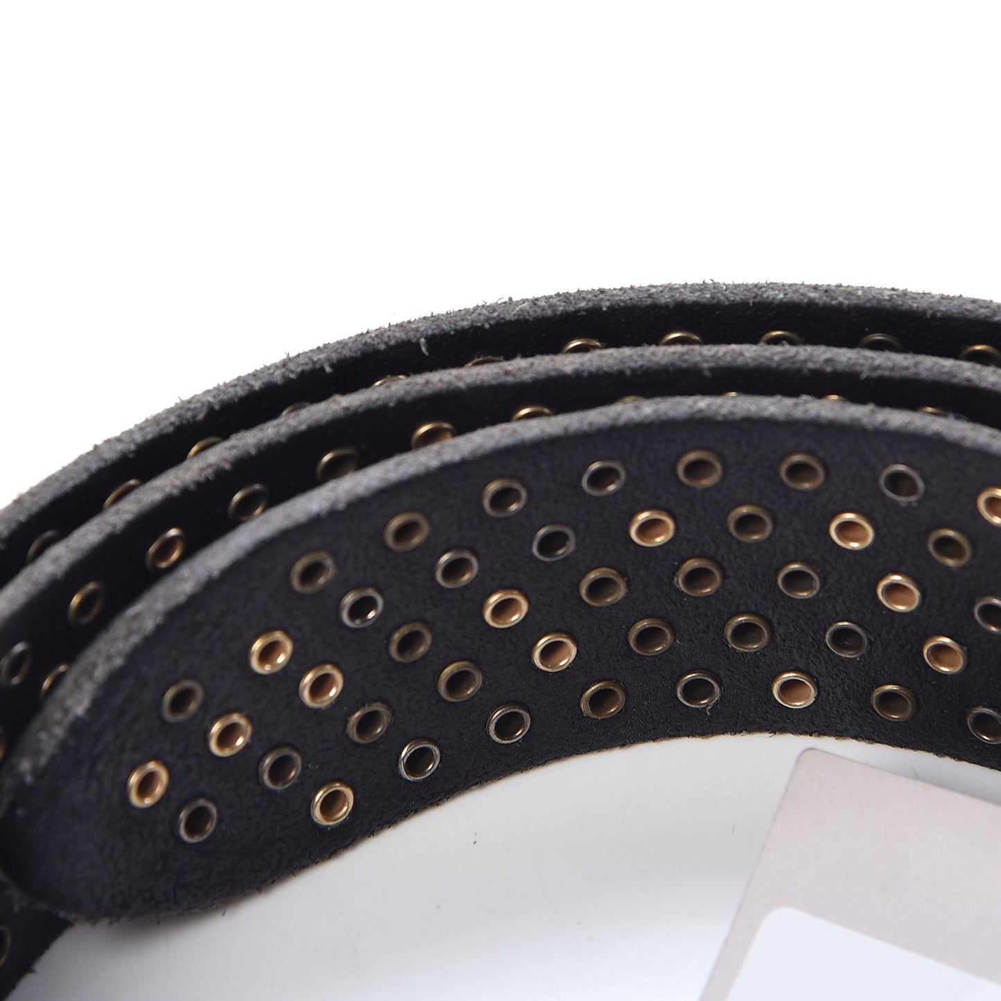 Calfskin Studded Feline Belt 105 42 Black