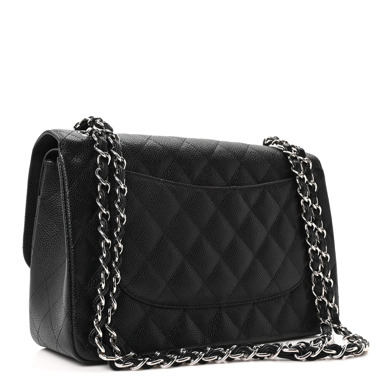 Chanel Caviar Quilted Jumbo Double Flap Black 3 of 11
