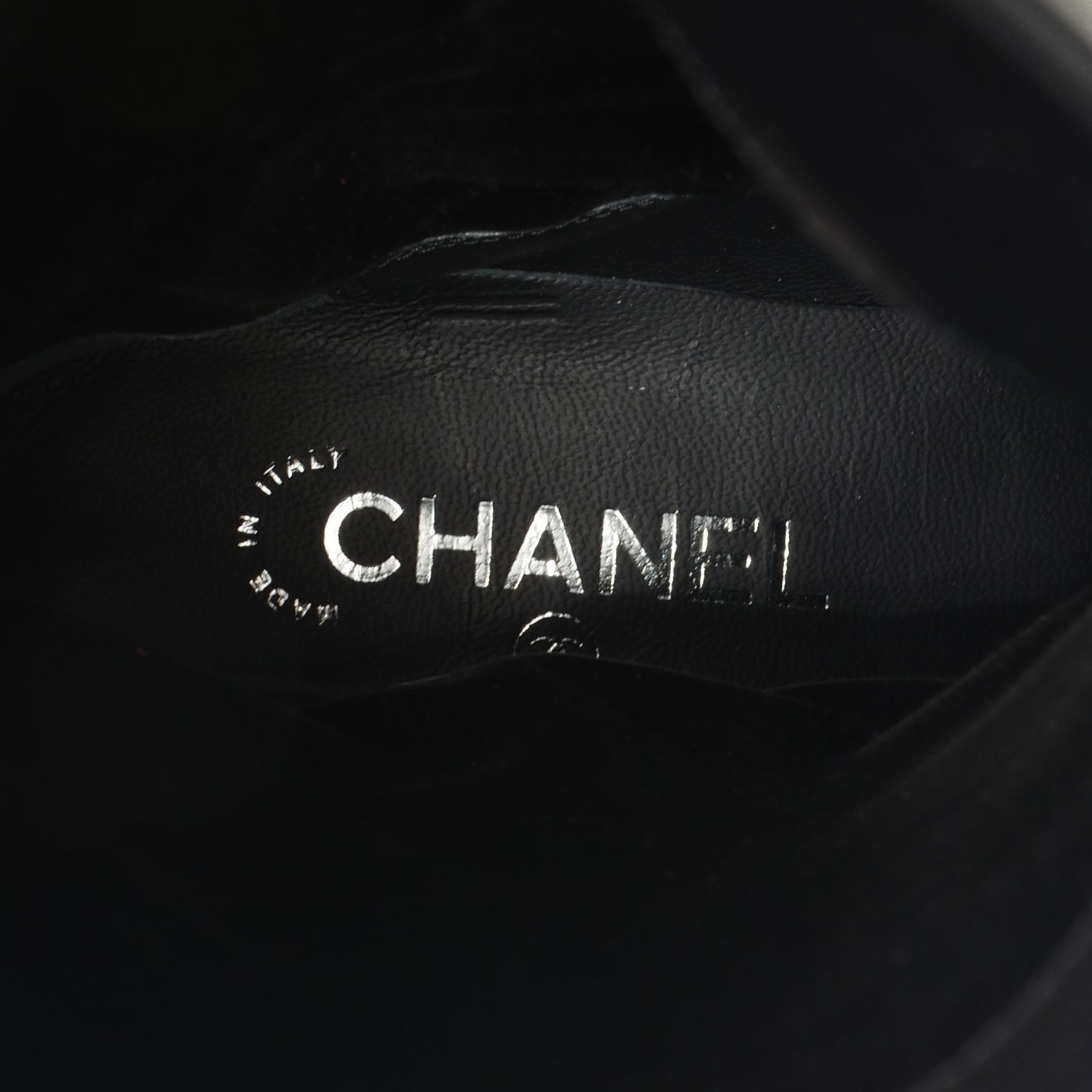 Chanel Leather Ascot Riding Boots Black 39 7 of 8