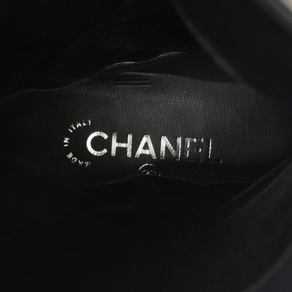 Chanel Leather Ascot Riding Boots Black 39 7 of 8