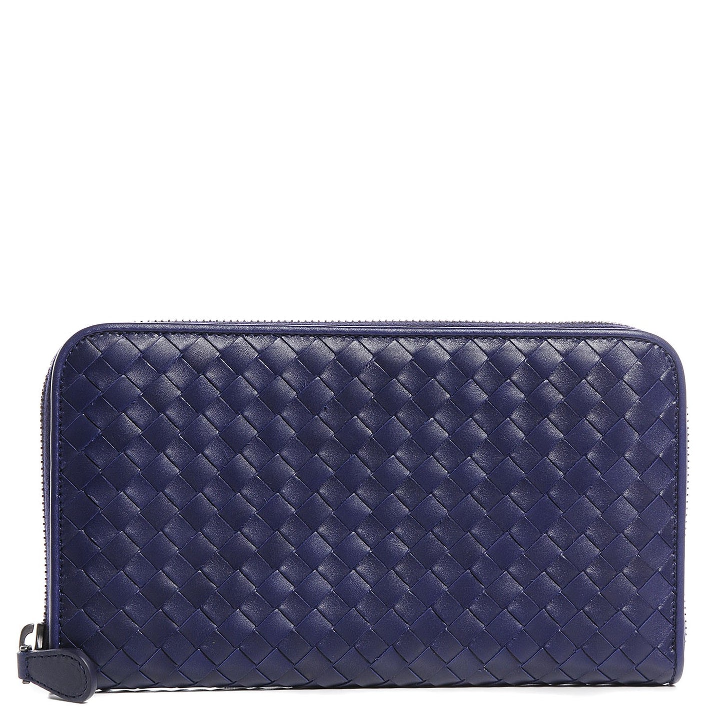 Nappa Intrecciato Zip Around Wallet Atlantic