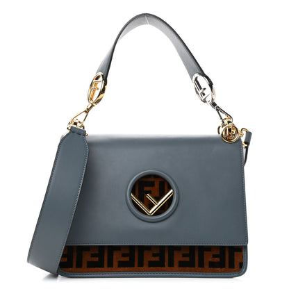Fendi Vitello Century Velvet F is Fendi FF Kan I Shoulder Bag Tobacco Tempesta 1 of 5