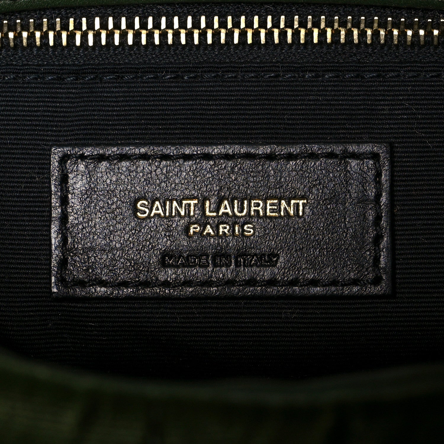 Saint Laurent Velvet Quilted Small Loulou Puffer Monogram Chain Satchel Kaki Musk 6 of 12