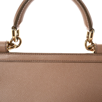 Dolce & Gabbana Dauphine Large Miss Sicily Satchel Dark Beige 7 of 9
