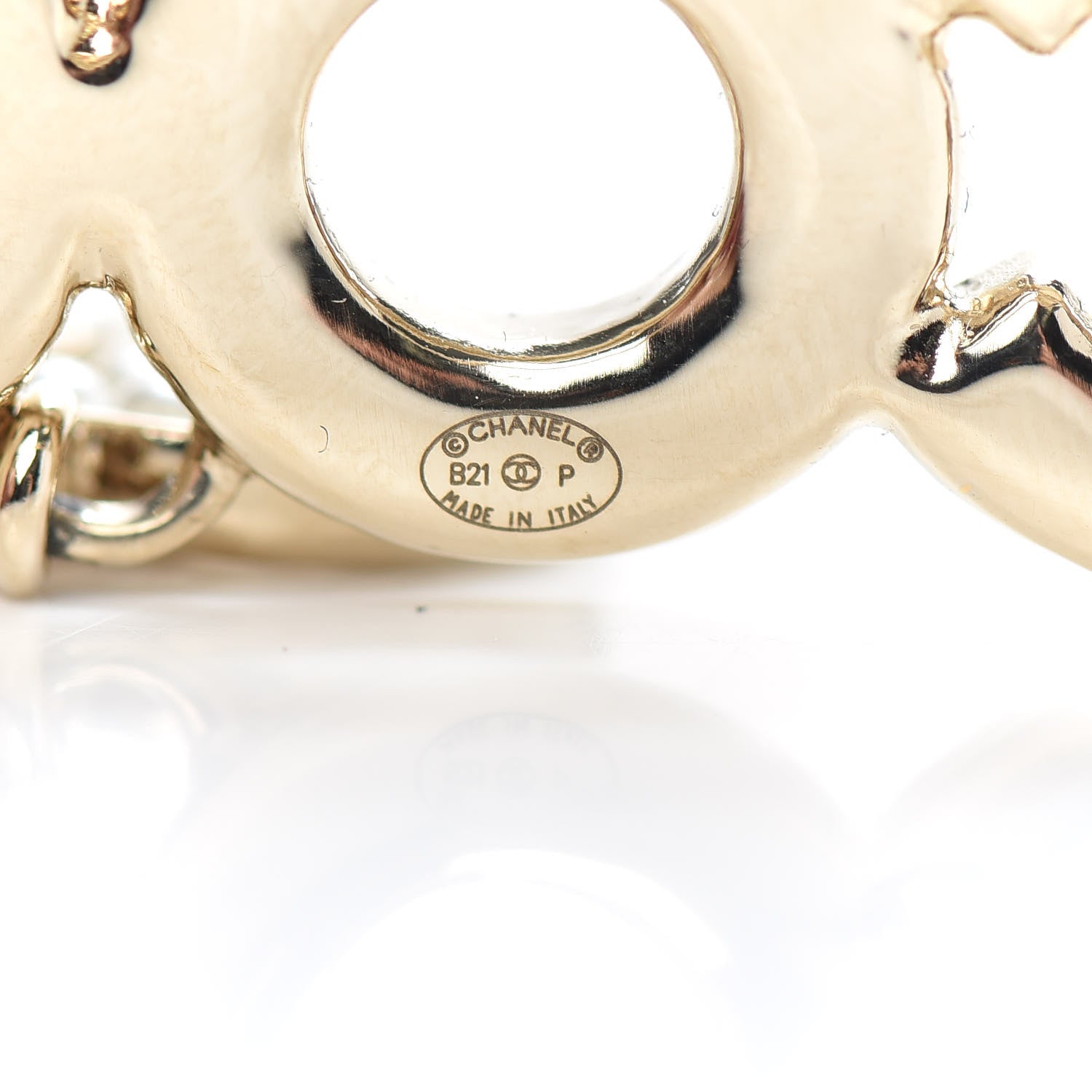 Chanel Pearl Coco Brooch Gold 4 of 5
