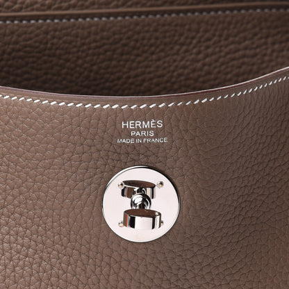 Hermes Taurillon Clemence Lindy 26 Etoupe 6 of 11
