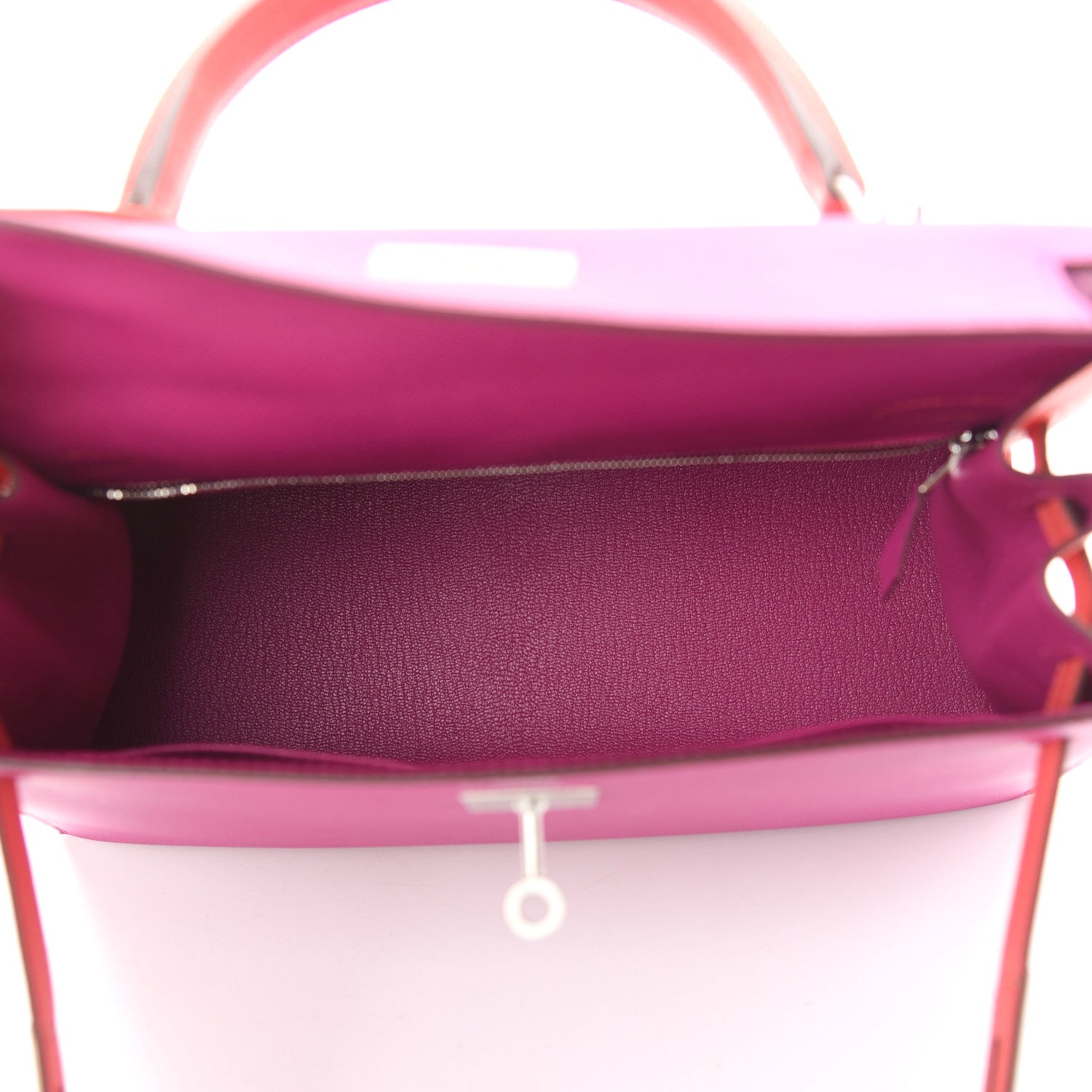 Hermes Epsom Horseshoe Kelly Sellier 28 Rose Pourpre Rose Jaipur 5 of 11