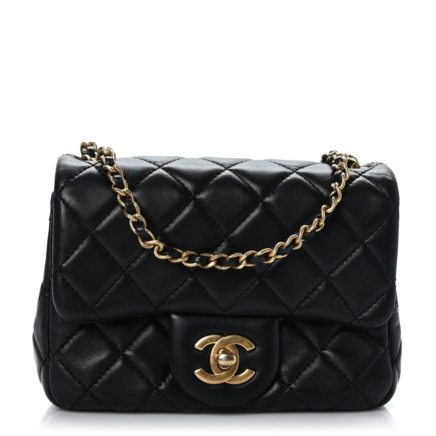 Chanel Lambskin Quilted Mini Pearl Crush Flap Black 1 of 10