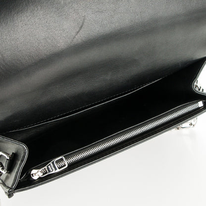 Louis Vuitton Sequin Calfskin Chain Louise GM Black 5 of 6