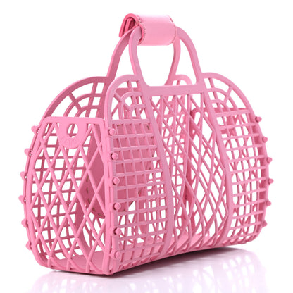 Fendi Recycled Plastic Vitello Liberty Matte Small Fendi Basket Rosa 3 of 11