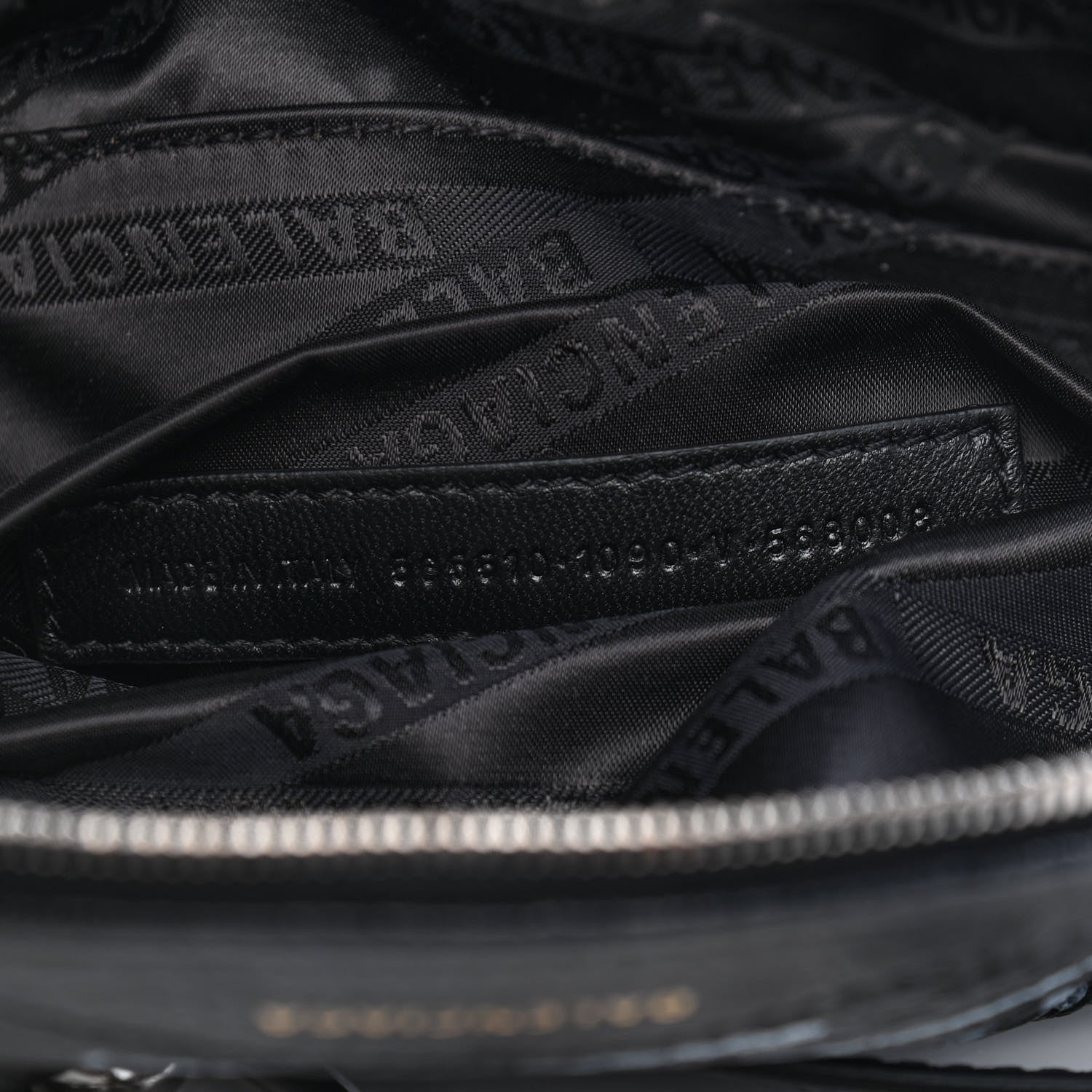 Balenciaga Agneau Arena Graffiti All Over XXS Souvenir Belt Bag Black White 6 of 8