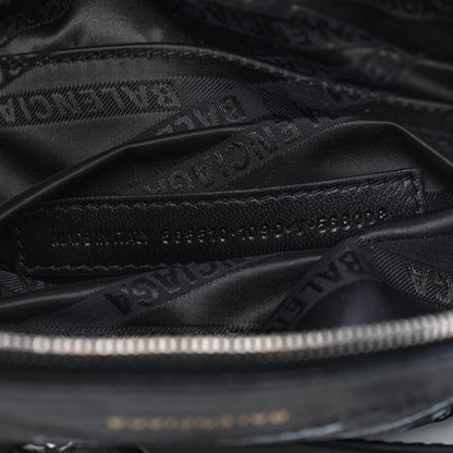 Balenciaga Agneau Arena Graffiti All Over XXS Souvenir Belt Bag Black White 6 of 8