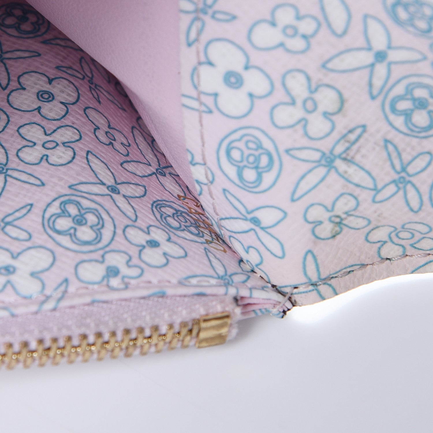Louis Vuitton Monogram Fleuri Insolite Wallet Rose 7 of 8