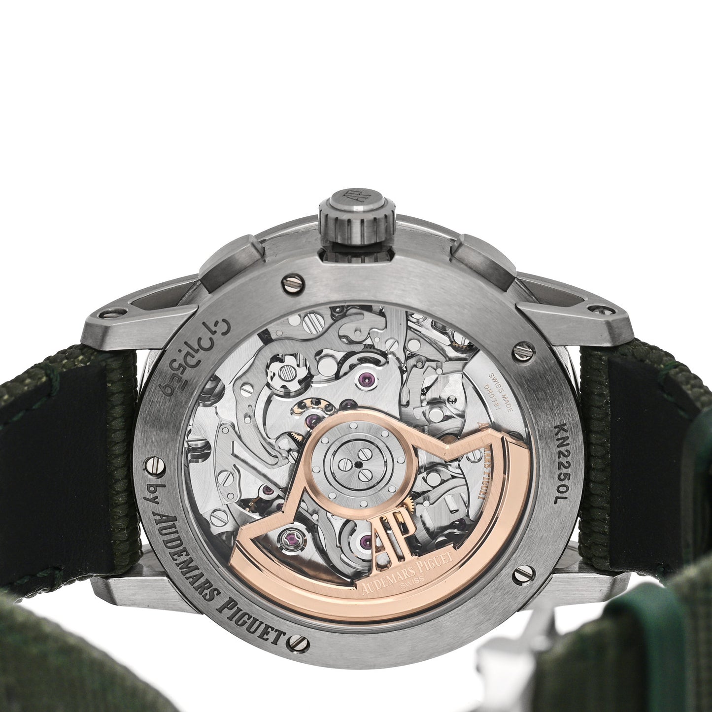 Stainless Steel Fabric 41mm Code 11.59 Automatic Watch Green 26393ST.OO.A056KB.01