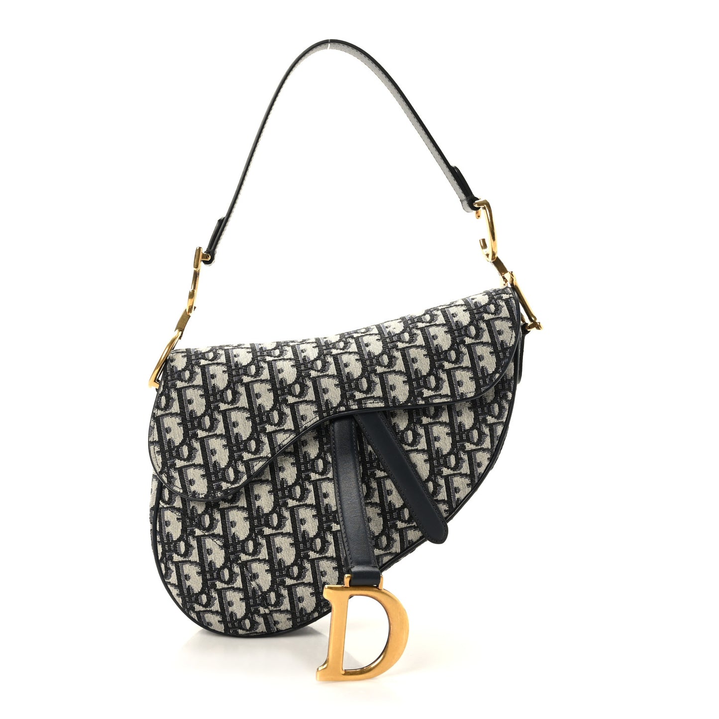 Oblique Saddle Bag Blue