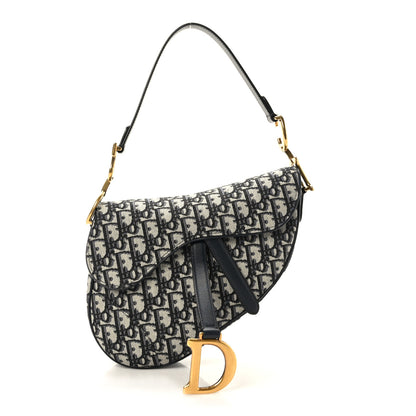 Christian Dior Oblique Saddle Bag Blue 1 of 9