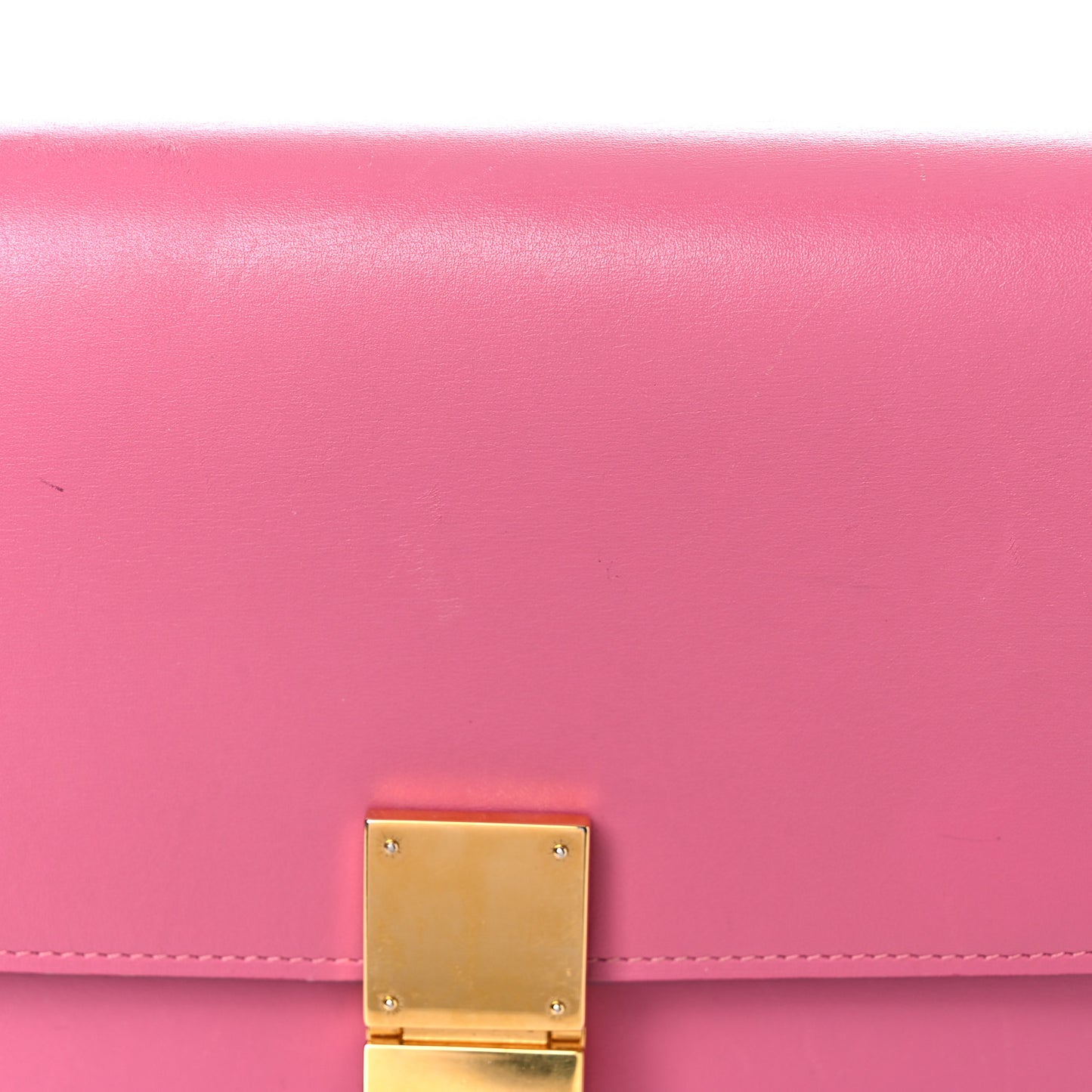 Smooth Calfskin Medium Classic Box Flap Bag Pink