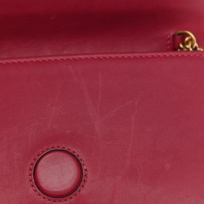 Gucci Velvet Matelasse Love Embroidered GG Marmont Mini Bag Light Raspberry Rose 10 of 11