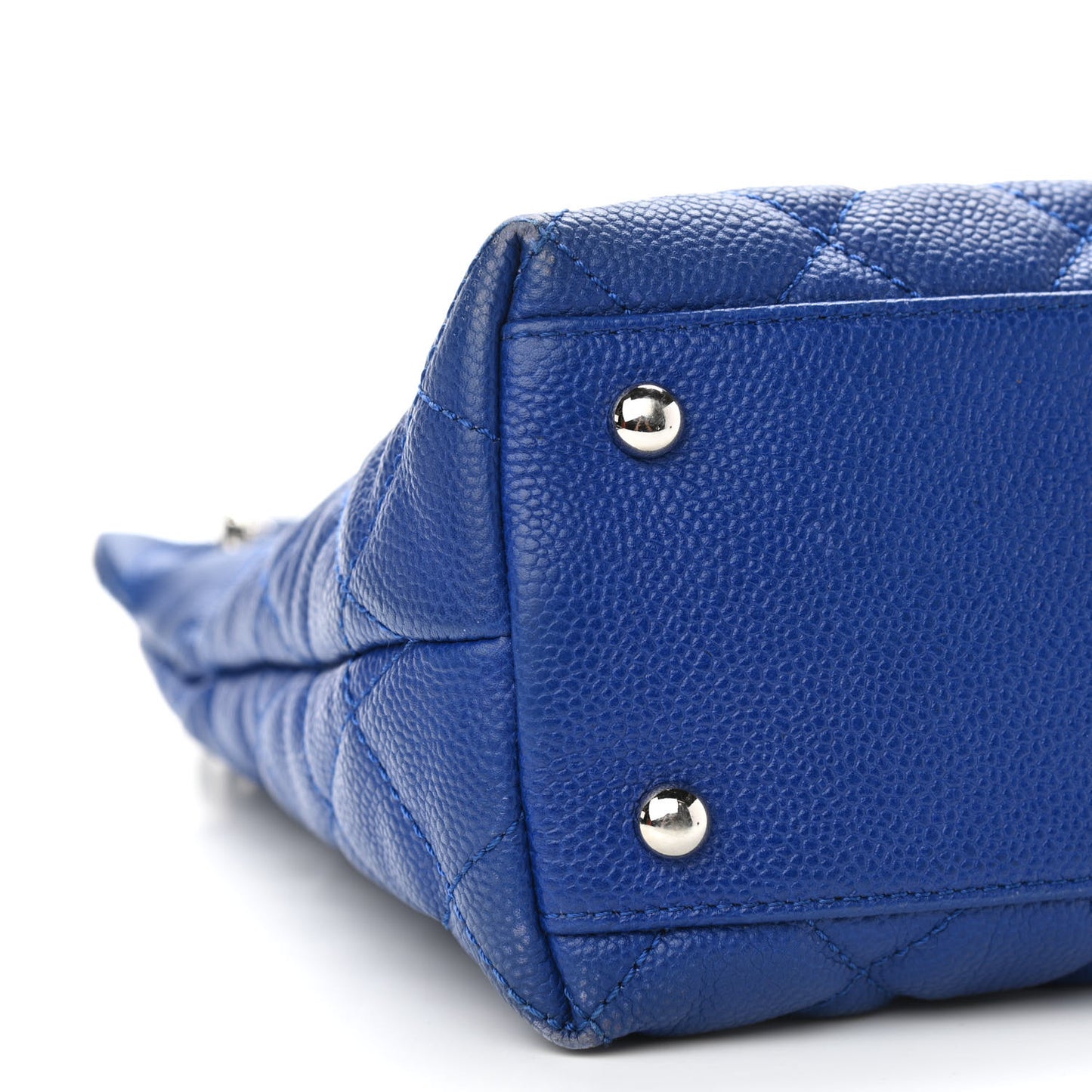 Caviar Quilted Easy Zip Tote Cobalt Blue