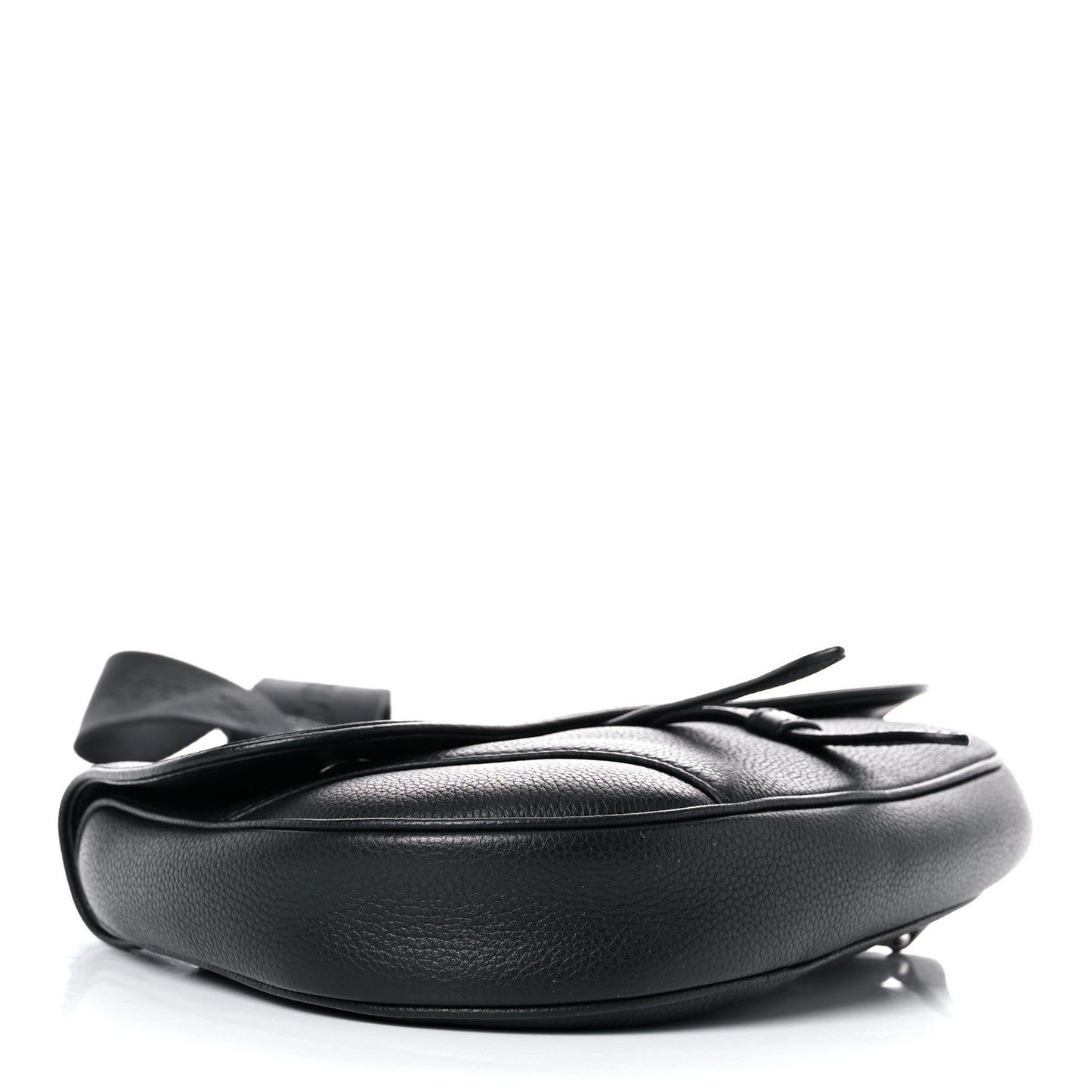 Grained Calfskin Kim Jones Saddle Bag Black