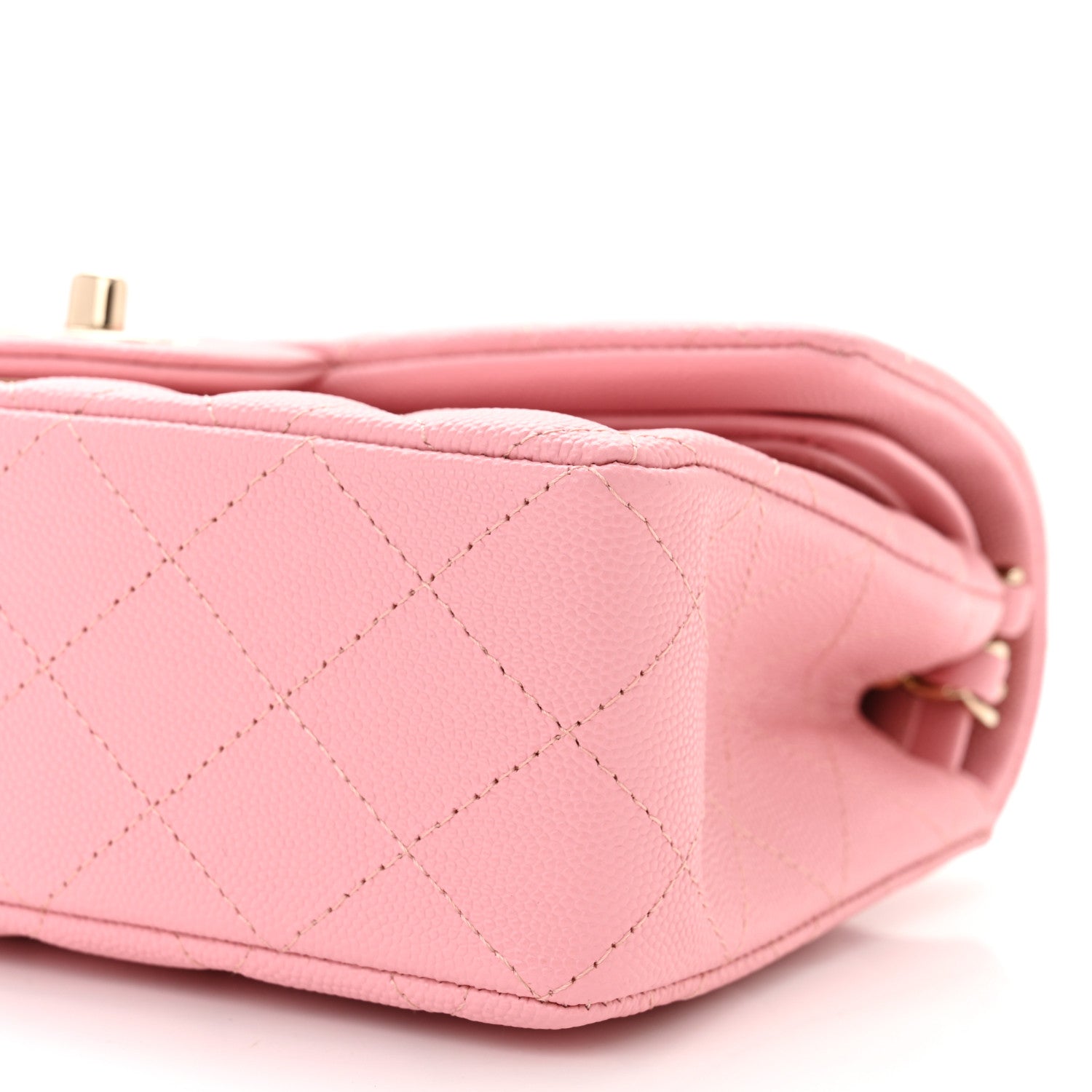 Chanel Caviar Quilted Small Double Flap Pink 10 of 11