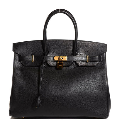 Hermes Vache Liegee Birkin 35 Black 1 of 23