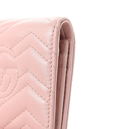 Gucci Calfskin Matelasse GG Marmont Card Case Wallet Perfect Pink 10 of 10