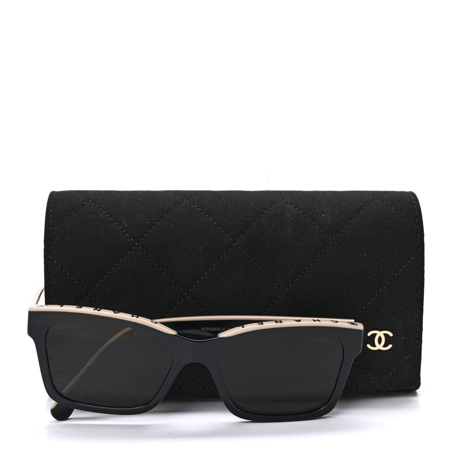Chanel Acetate Polarized Square Sunglasses 5417-A Black 7 of 7