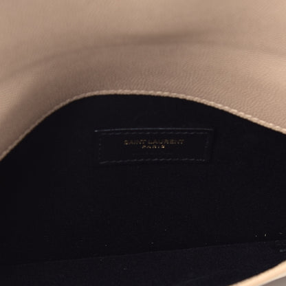 Saint Laurent Grain De Poudre Uptown Pouch Dark Beige 5 of 7