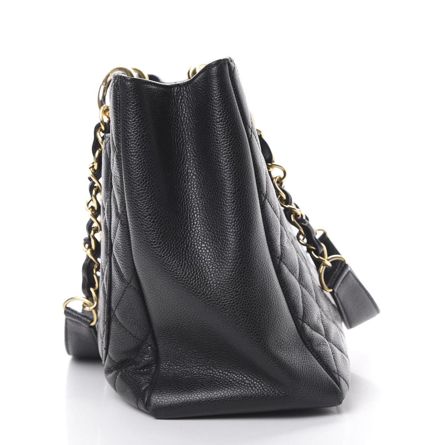 Caviar Quilted Grand Shopping Tote GST Black